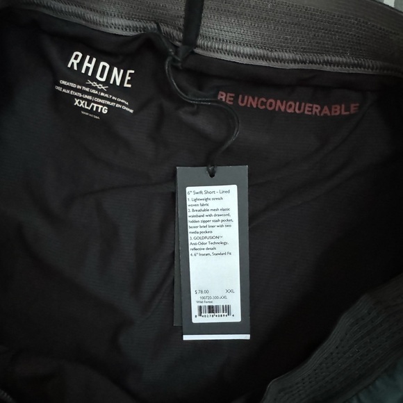 🆕 Brand New RHONE 6” Swift Short - Lined - Picture 6 of 7